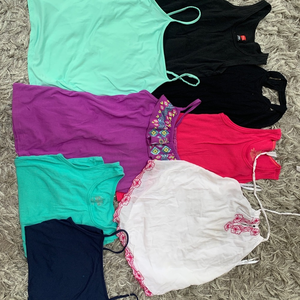 Tank top lot bundle girls xs 10/12 (8 total)